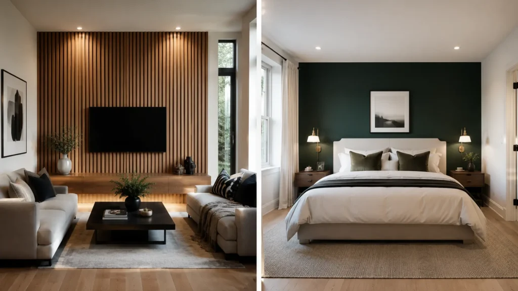 Featured Walls vs Accent Walls - Brightstar Joinery Ireland Dublin